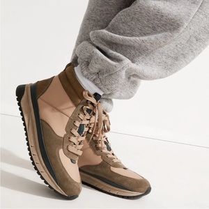 Madewell High-top Trainer Sneaker in (Re)sourced Nylon and Suede